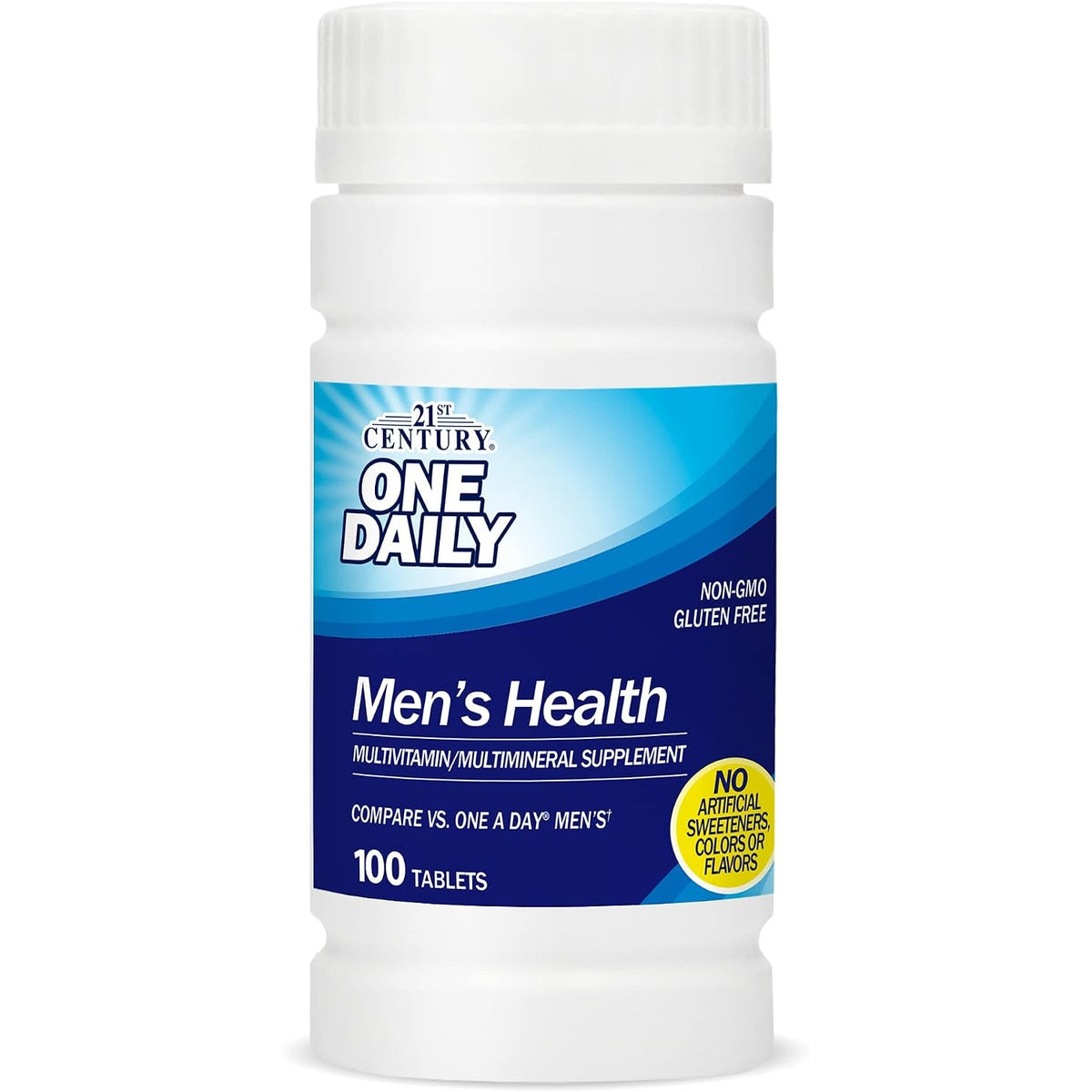 21st Century One Daily Men's Health Multivitamin Tablets, 100 Count