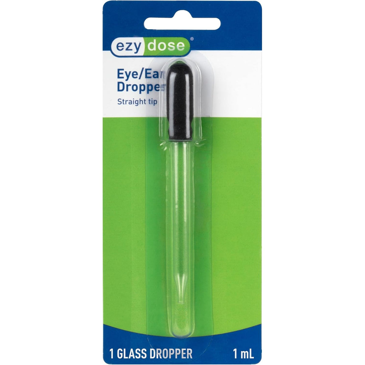 Ezy Dose Ear & Eye Glass Dropper, 1mL Calibrated, Easy to Use, BPA Free