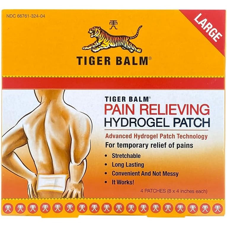Tiger Balm Pain Relieving Patch Large 4 Each