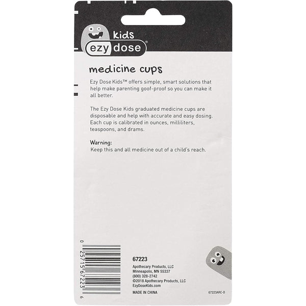 EZY DOSE Kids Medicine Cups for Liquid Dosage, 1 oz, 10 Count, BPA-Free