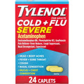 Tylenol Cold + Flu Severe Caplets, Acetaminophen, 24 ct
