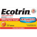 Ecotrin Regular Strength Aspirin 325mg (NSAID) Pain Reliever, 125 Count