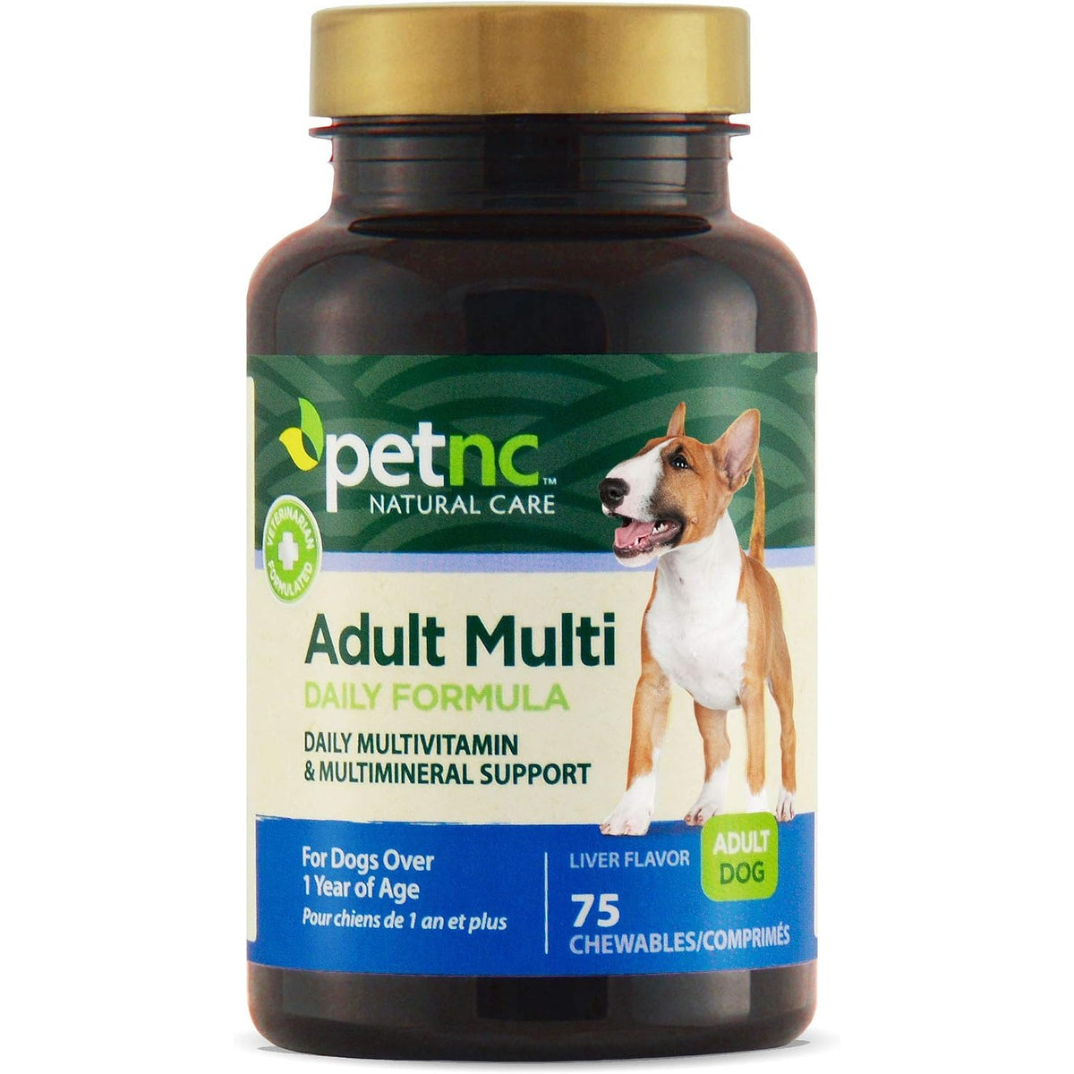 Petnc Adult Multi Chewables (75 Count), Daily Dog MultiVitamin & Multimineral Support, Includes Zinc, Magnesium & More, Supports Overall Health