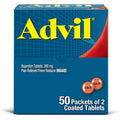 Advil Tablet Packets, Ibuprofen 200mg, Pain Relief, 100 Count
