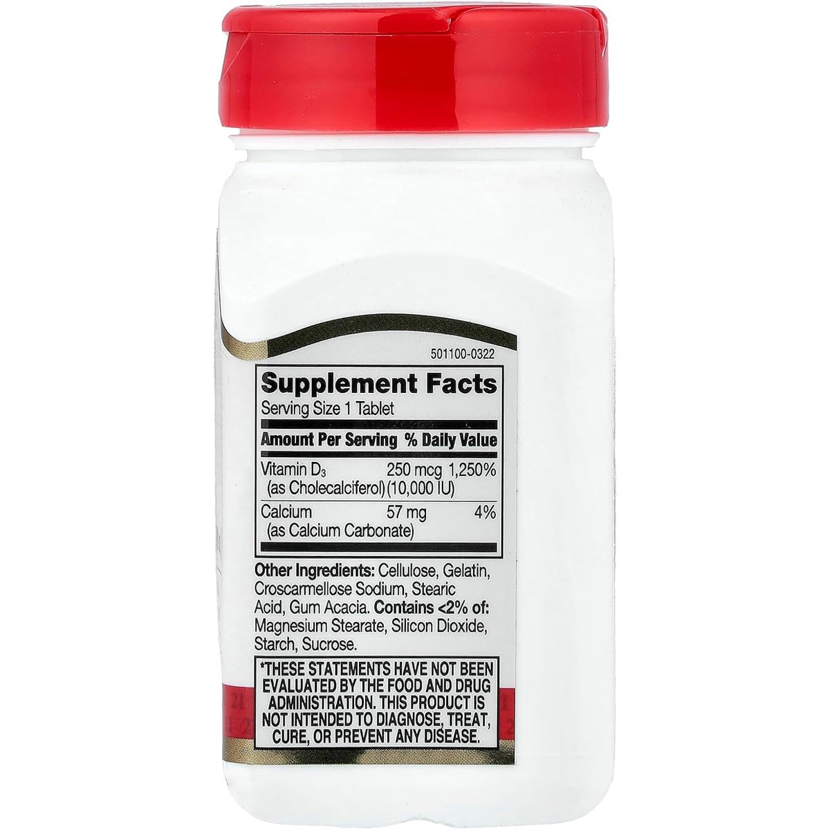 21st Century Vitamin D3 10,000 IU Ultra Strength Tablets, 110 Count
