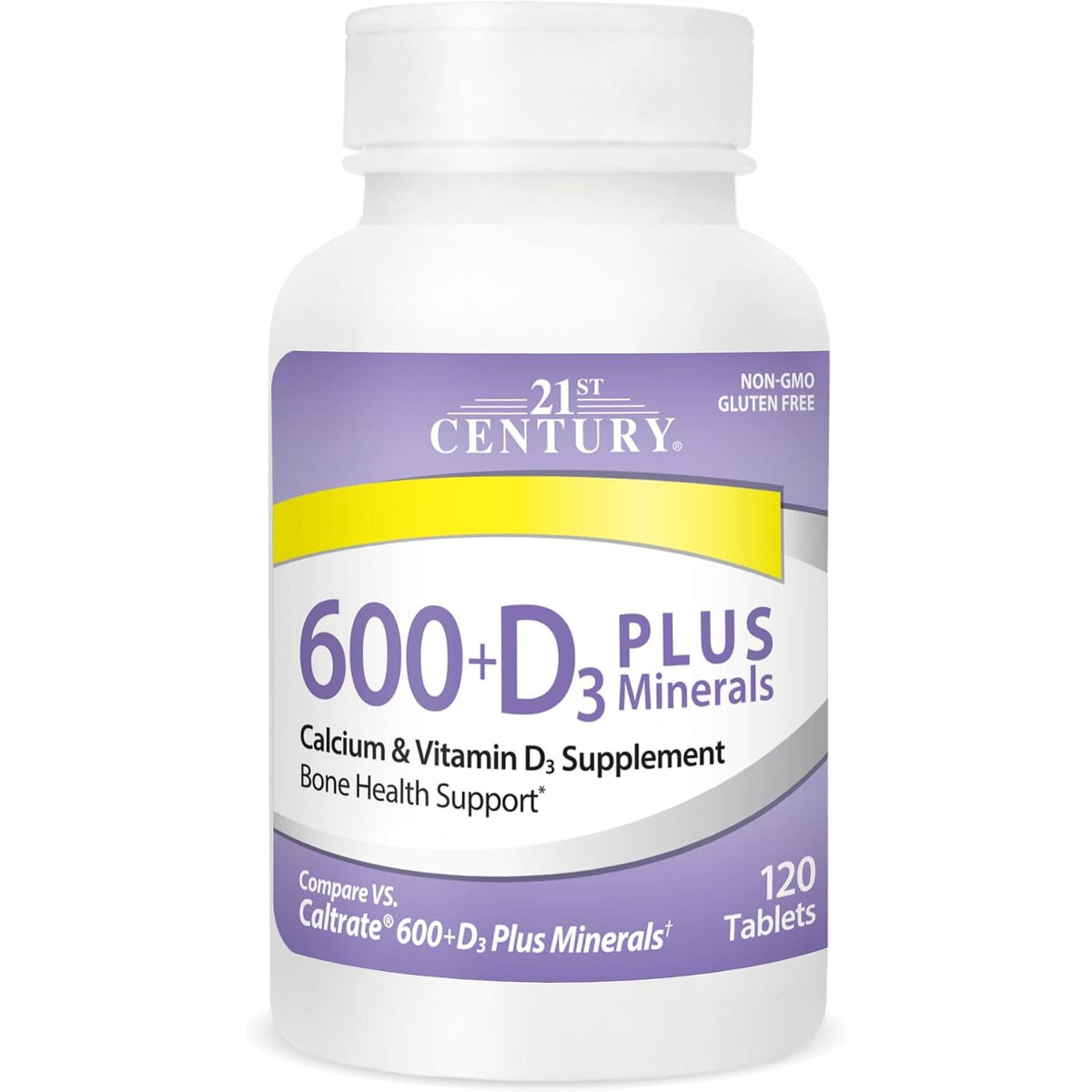 21st Century Calcium 600 Plus D Plus Minerals Caplets, Bone & Joint, 120