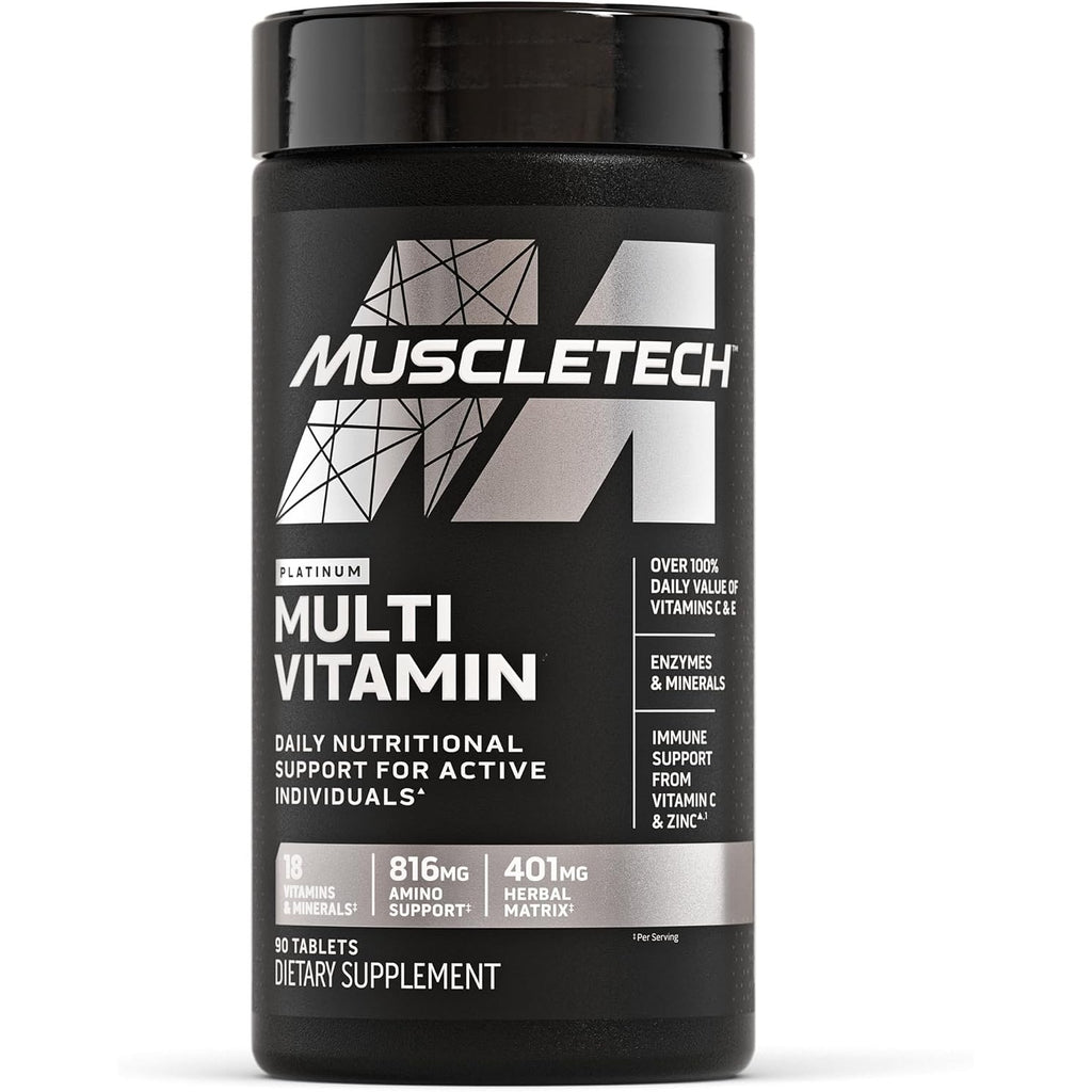 MuscleTech Platinum Multivitamins for Men & Women, Multi-Vitamin Supplement