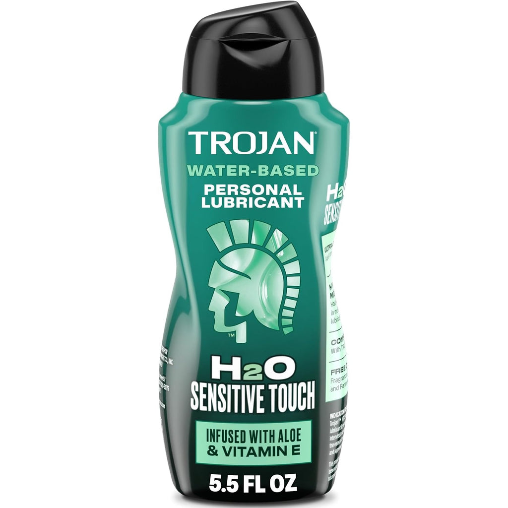 TROJAN H2O Sensitive Touch Water-Based Lubricant, 5.5 fl oz