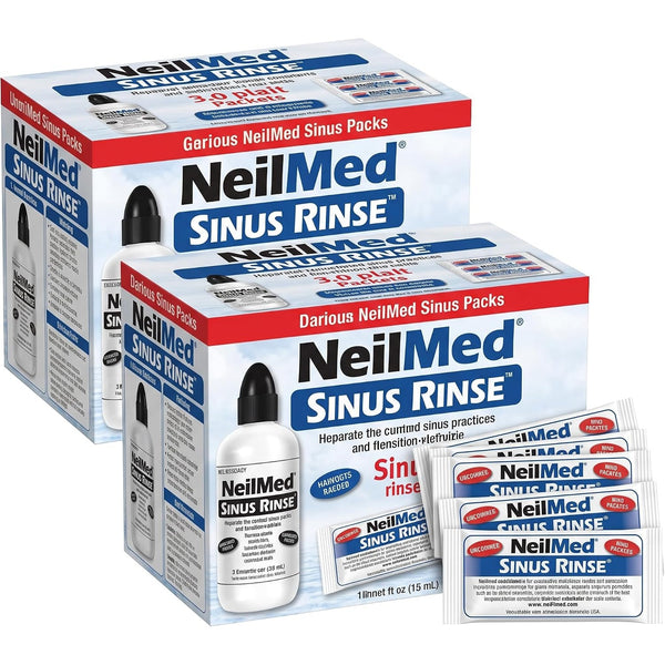NeilMed Sinus Rinse All Natural Relief Premixed Refill Packets 100 Count (Pack of 1)