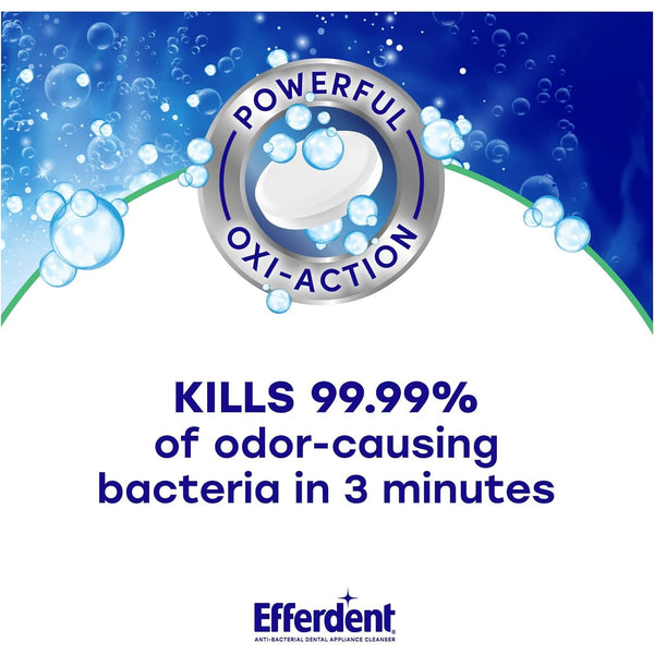 Efferdent Denture Cleaner Tablets, Minty Fresh & Clean, 126 Count