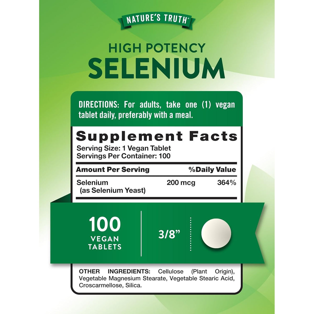 Nature's Truth Selenium Supplement | 200 mcg