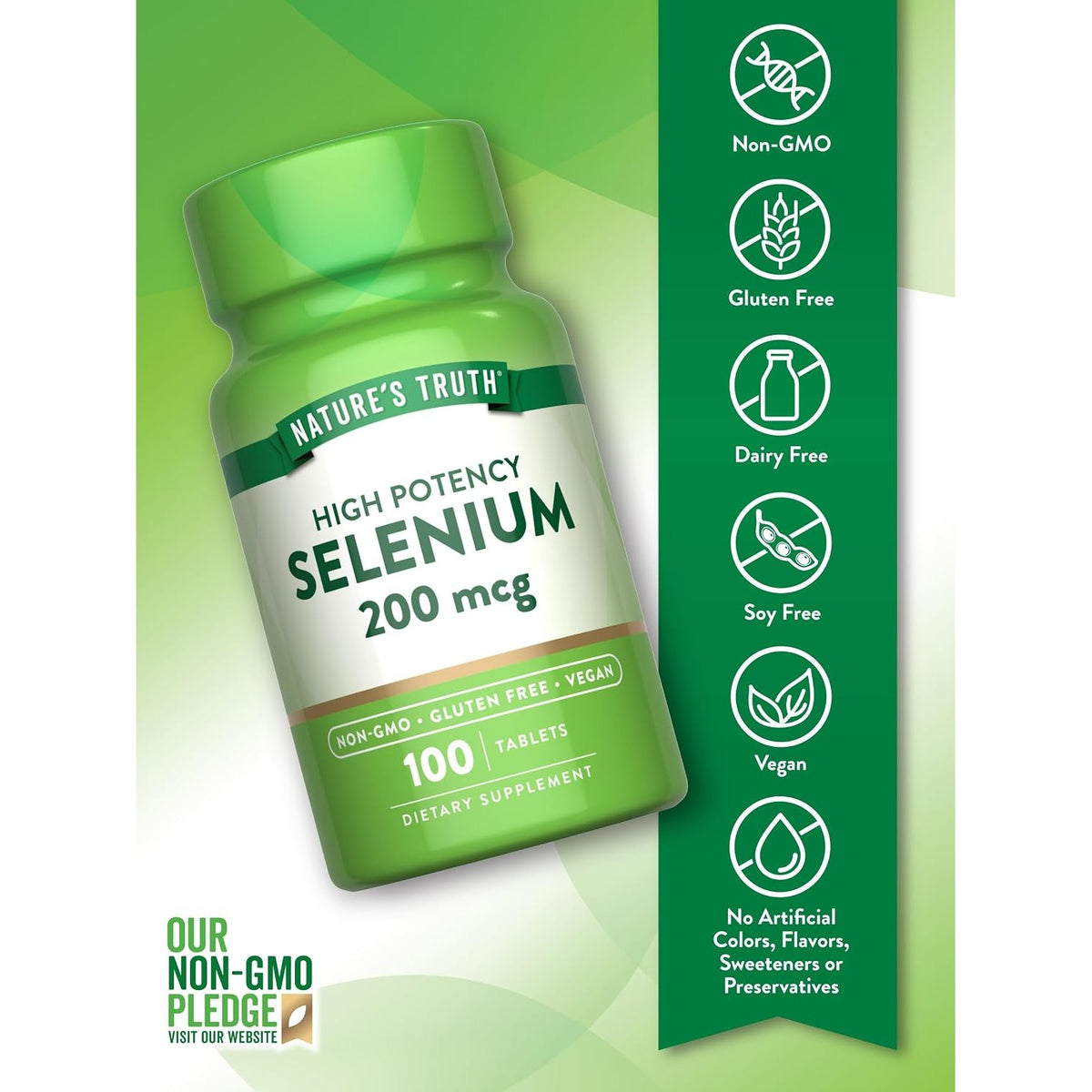 Nature's Truth Selenium Supplement | 200 mcg