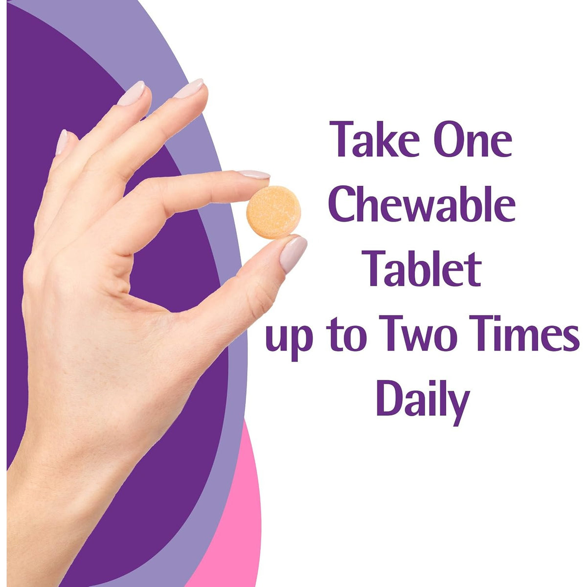 Caltrate Chewables 600 Plus D3 Vitamin D and Calcium Supplement, 90 Count