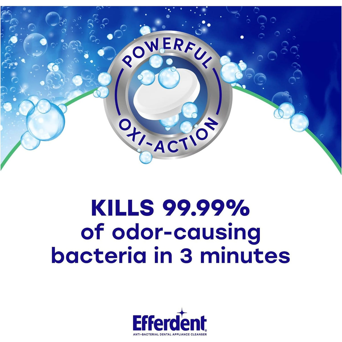 Efferdent Denture Cleaner Tablets, Minty Fresh & Clean, 90 Count