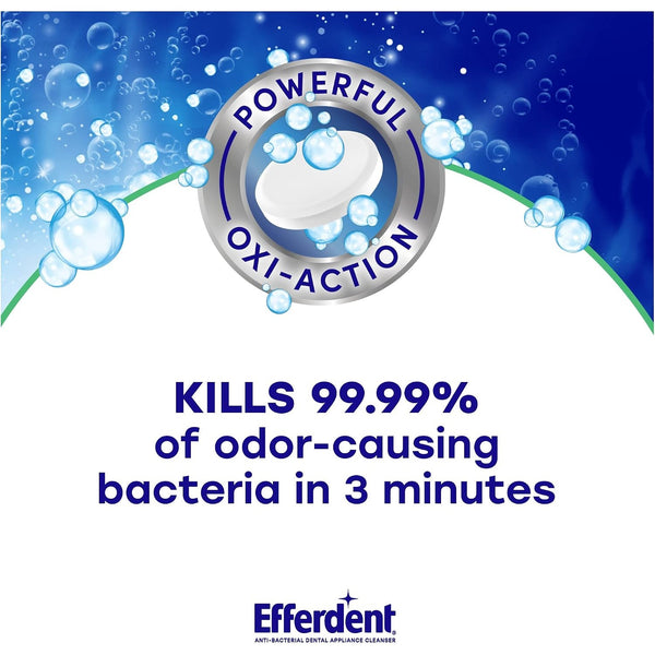 Efferdent Denture Cleaner Tablets, Minty Fresh & Clean, 44 Count
