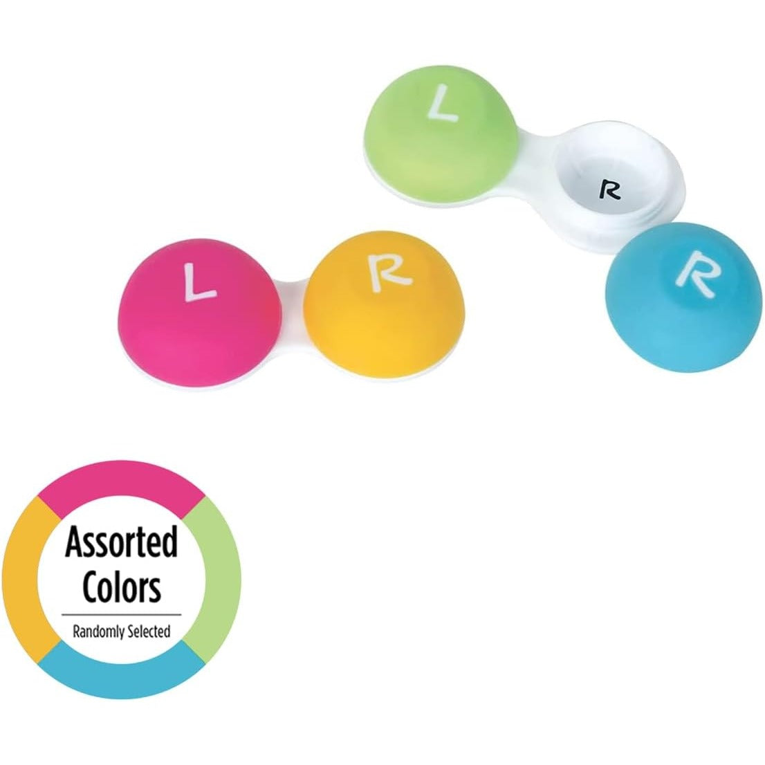 Flents Contact Lens Case, Soft Grip for Hard or Soft Lenses, Color May Vary