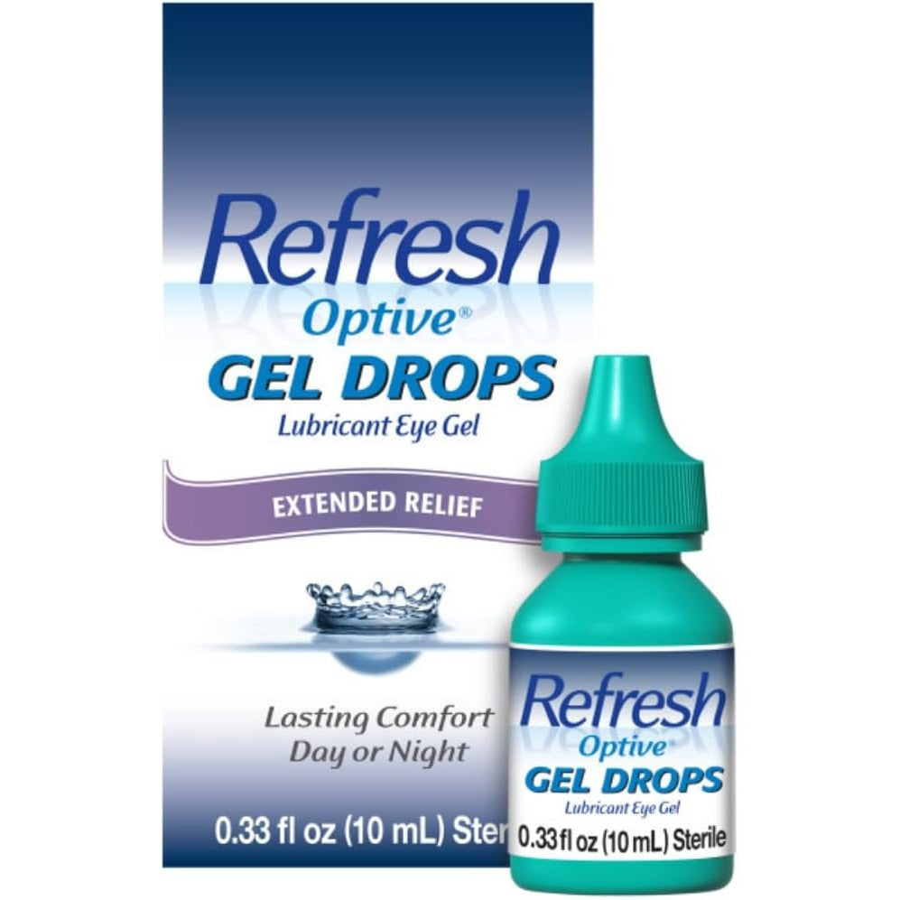 Refresh OPTIVE Gel Drops Lubricant Eye Gel, 0.33 Fl oz (10 mL)