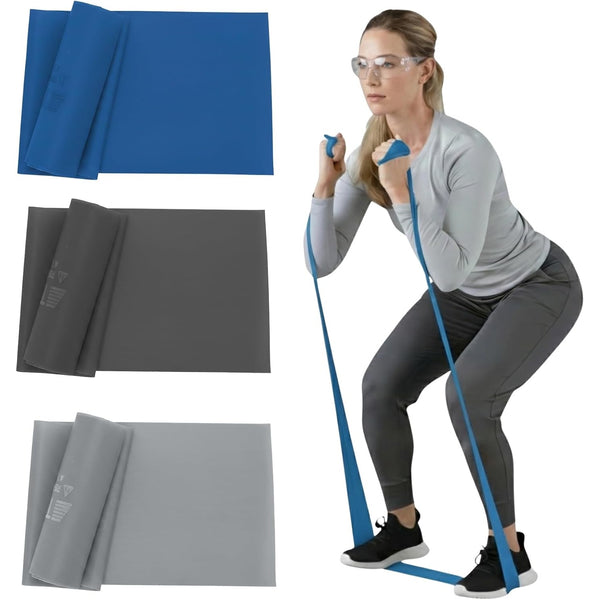 THERABAND Resistance Bands Set, Elastic Bands for Exercise & Physical Therapy, Strength Training for Upper & Lower Body Fitness