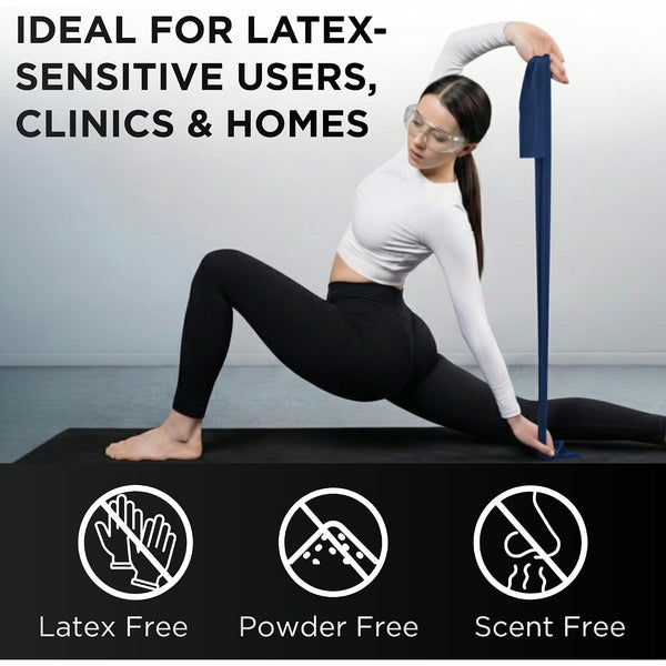 THERABAND Resistance Bands Set, Elastic Bands for Exercise & Physical Therapy, Strength Training for Upper & Lower Body Fitness
