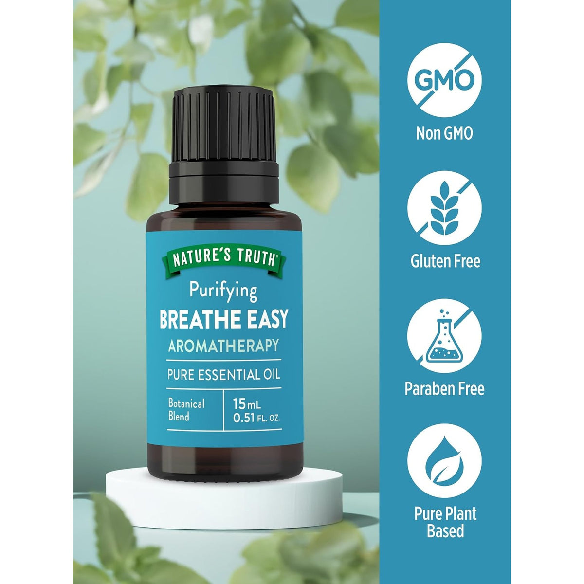 Nature's Truth Breathe Easy Essential Oil Blend | 15 mL