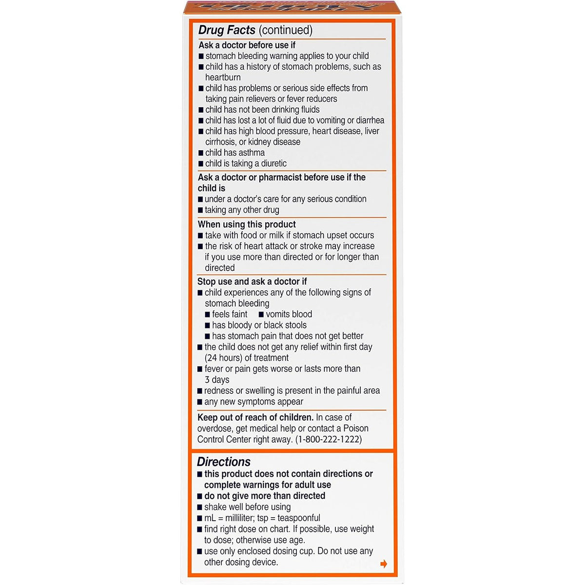 Children's Motrin Oral Suspension, 100 mg Ibuprofen, Bubble Gum, 4 fl. oz