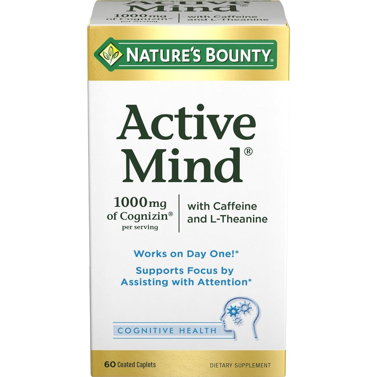 Nature's Bounty Active Mind, Supports Focus by Assisting with Attention