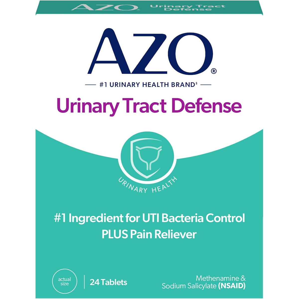 AZO Urinary Tract Defense Antibacterial Protection 24 Count