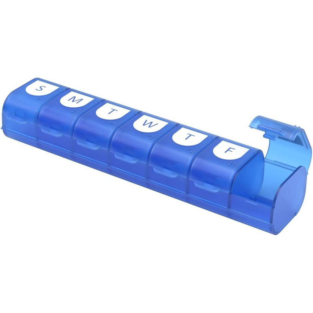 Ezy Dose Weekly (7-Day) Pill Organizer, X-Large Planner, Color May Vary