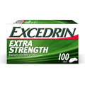 Excedrin Extra Strength Caplets for Headache Pain Relief, 100 count