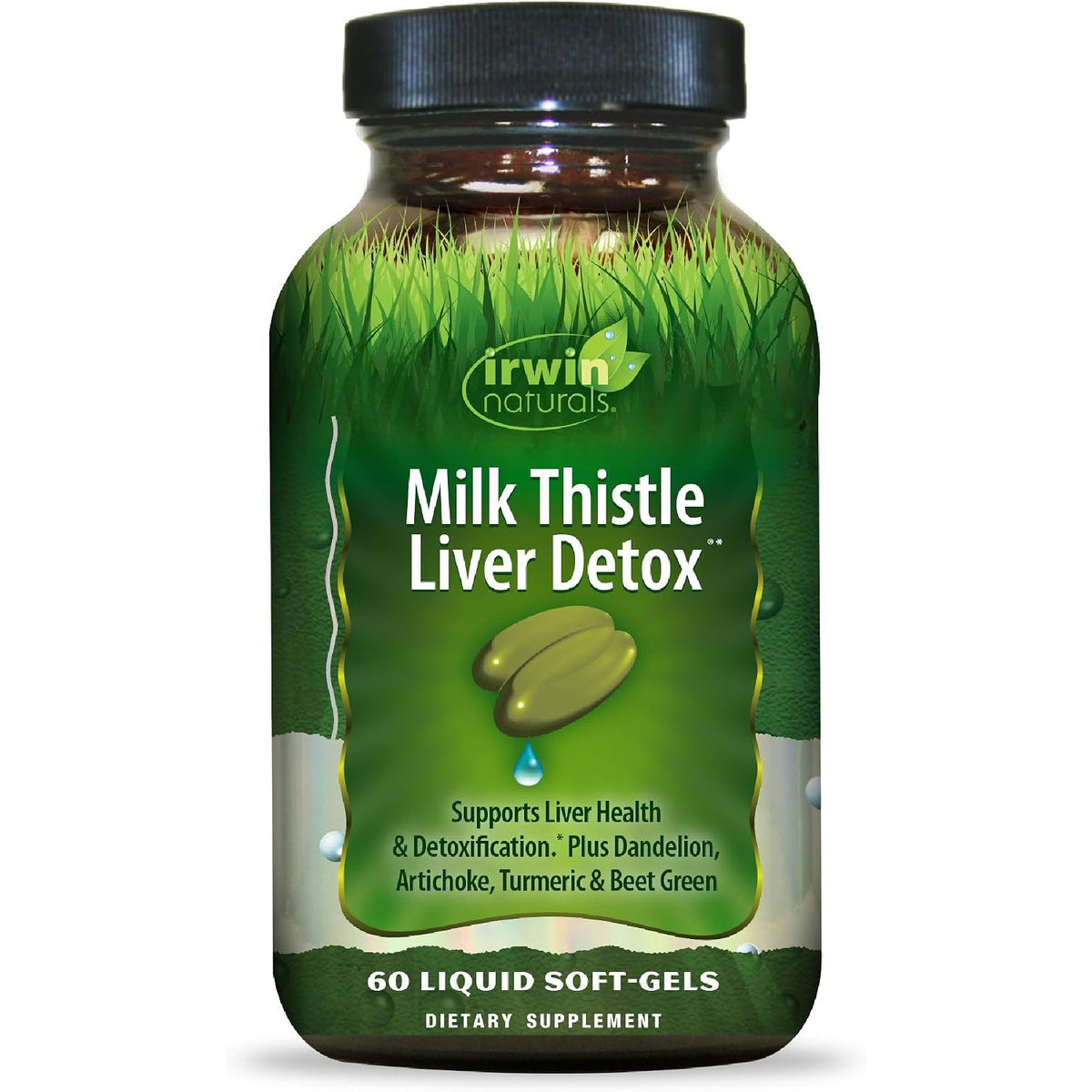 Irwin Naturals Milk Thistle Liver Detox Supplement | 60 Softgels