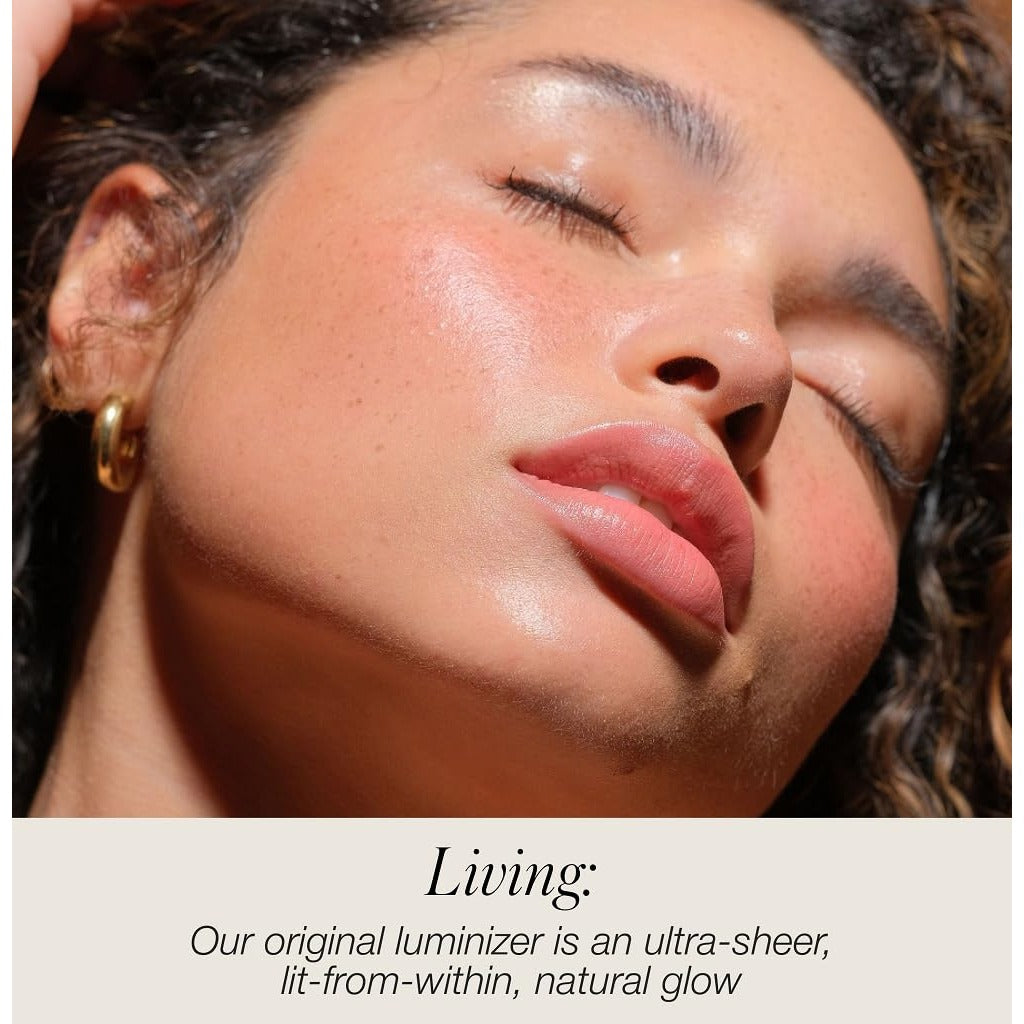 RMS Beauty Luminizer - Natural Cream Highlighter Makeup for Face & Body - Hydrating Dewy Glow Highlighter for Mature Skin - Non-Glittery - 0.17 oz