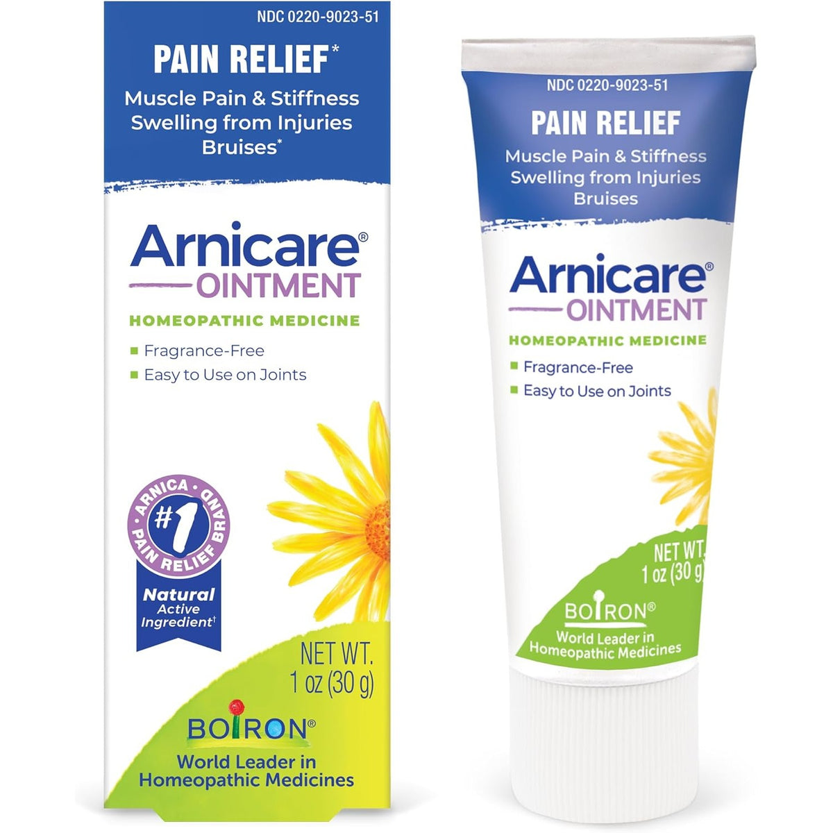 Boiron Arnicare Ointment for Relief of Joint Pain, Muscle Pain, Muscle Soreness, and Swelling from Bruises or Injury - Non-greasy and Fragrance-Free