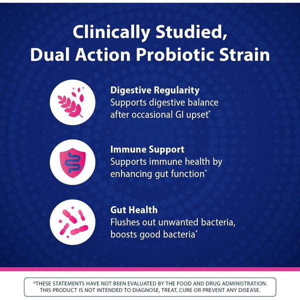 Florastor Kids Dual Action Probiotic Powder, 20 Easy-to-Mix Powder Sticks