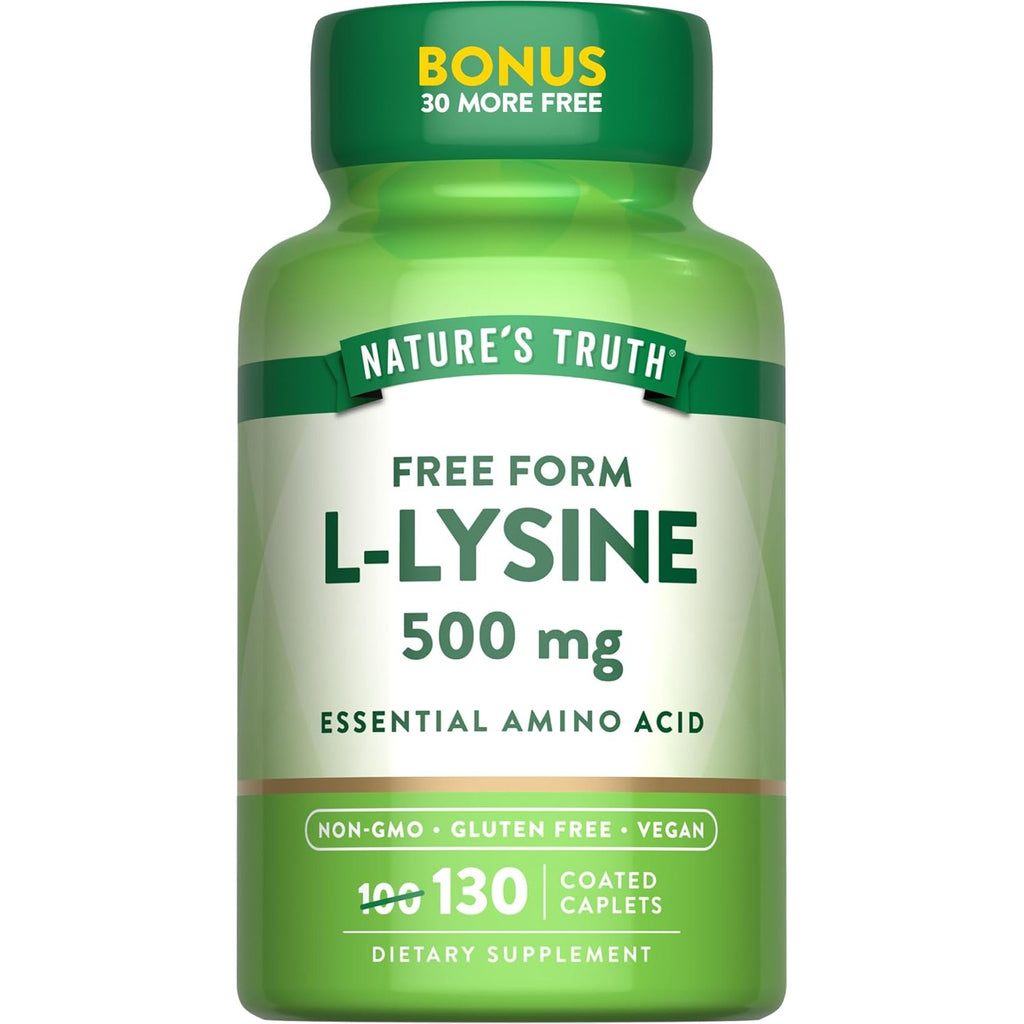 Nature's Truth L-lysine 500mg Bonus Tablets, 130 Count
