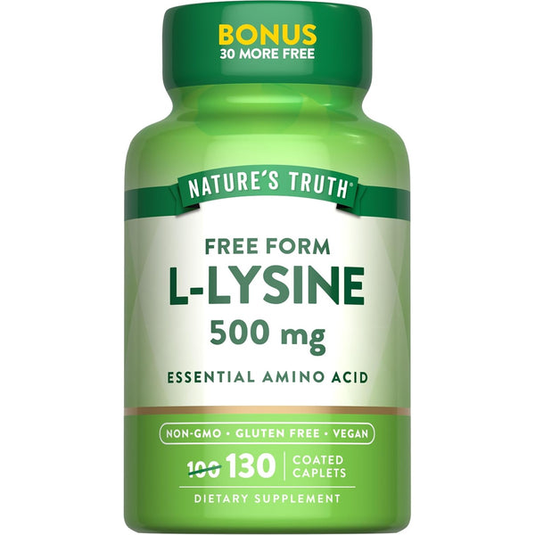 Nature's Truth L-lysine 500mg Bonus Tablets, 130 Count