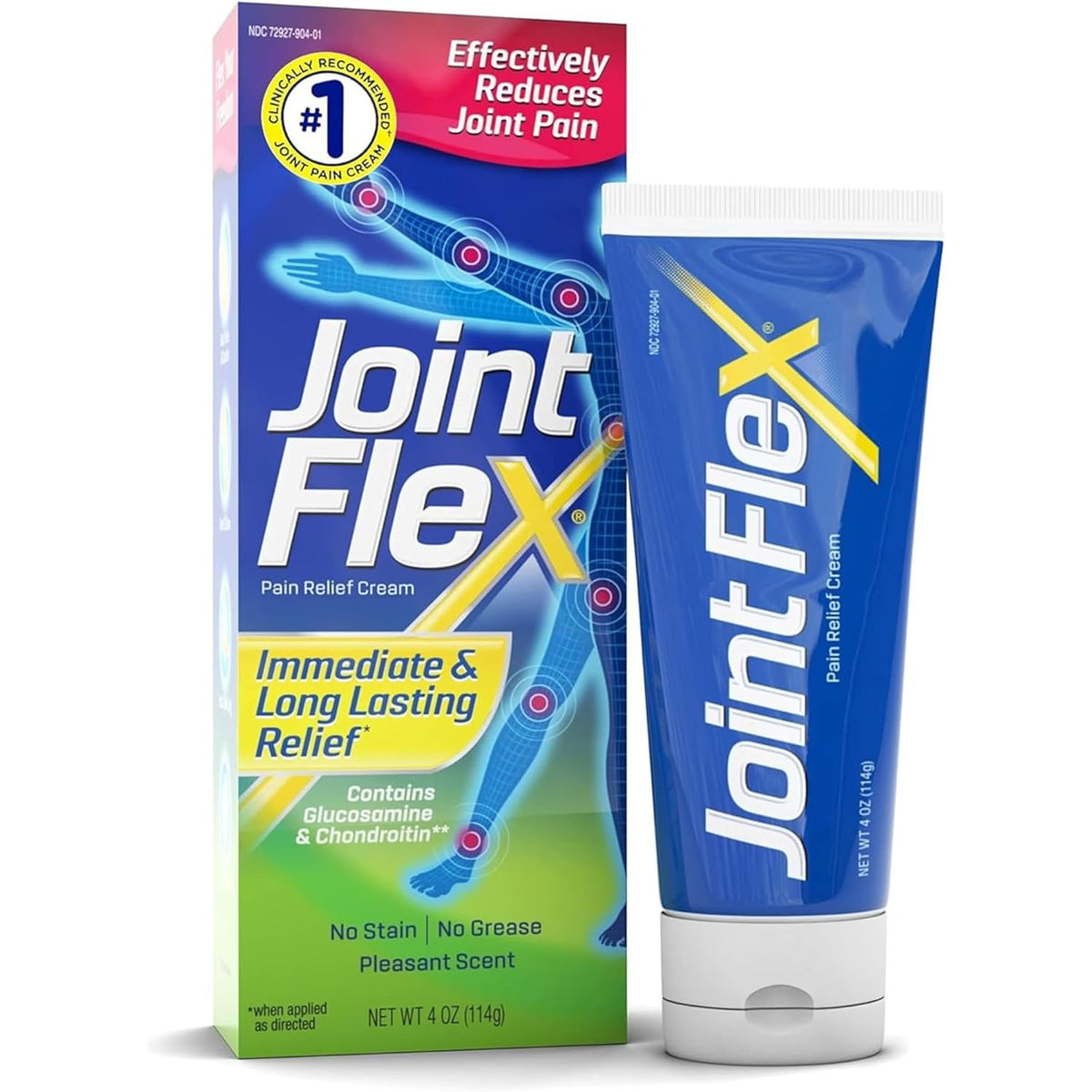 JointFlex Pain Relief Cream, Fast-Acting, Clinically Proven, 4 OzTube