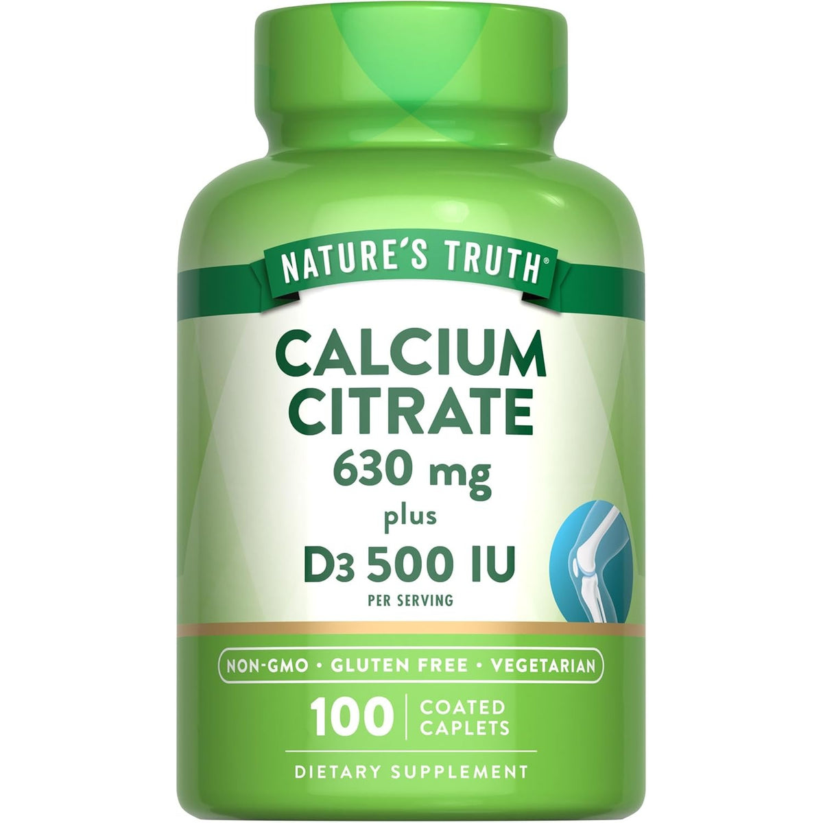 Nature's Truth Calcium Citrate with Vitamin D3 | 100 Caplets