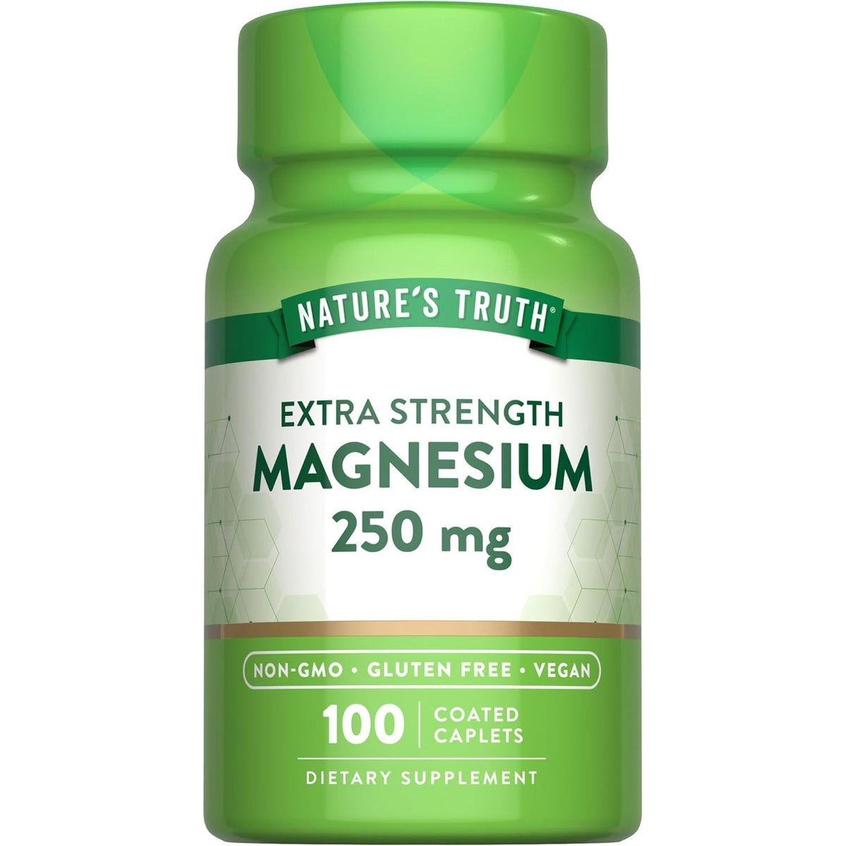 Nature's Truth Magnesium Supplement | 250 mg | 100 Caplets