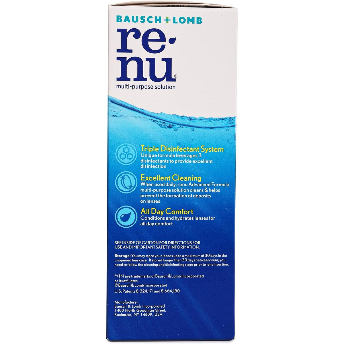 Renu Advanced Multi-Purpose Contact Lens Solution with Case, 12 Fl oz