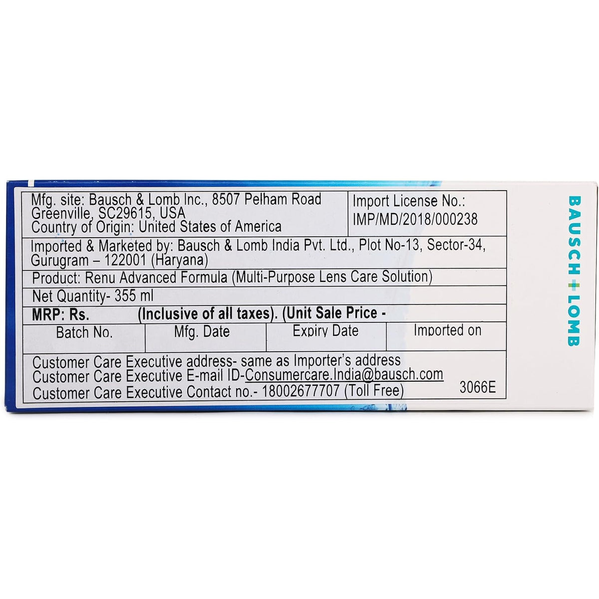 Renu Advanced Multi-Purpose Contact Lens Solution with Case, 12 Fl oz