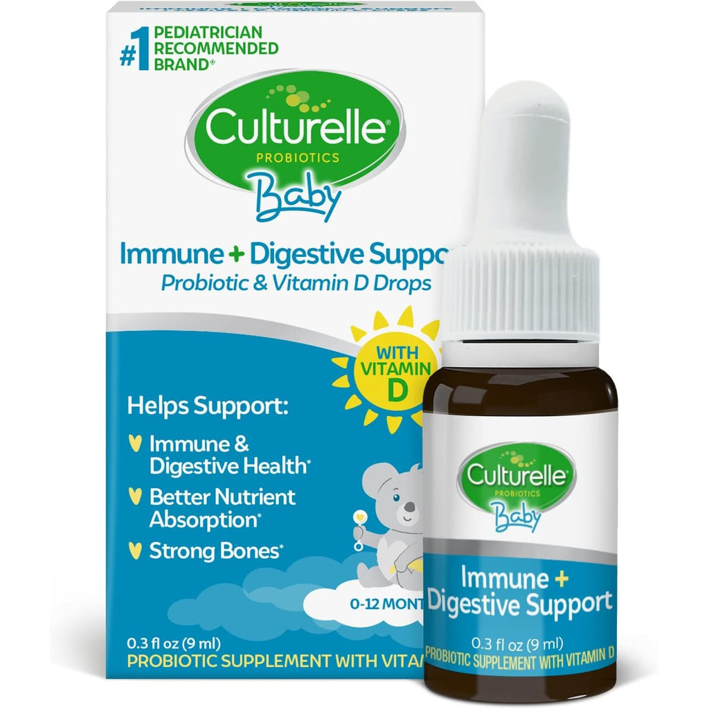 Culturelle Baby Probiotic Drops + Vitamin D, Immune & Digestive Health* 9ml