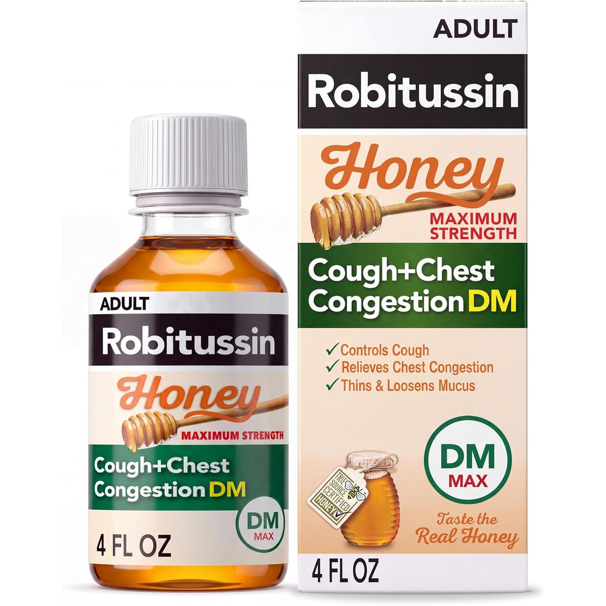 Robitussin DM Maximum Strength Cough Medicine, 4 fl oz