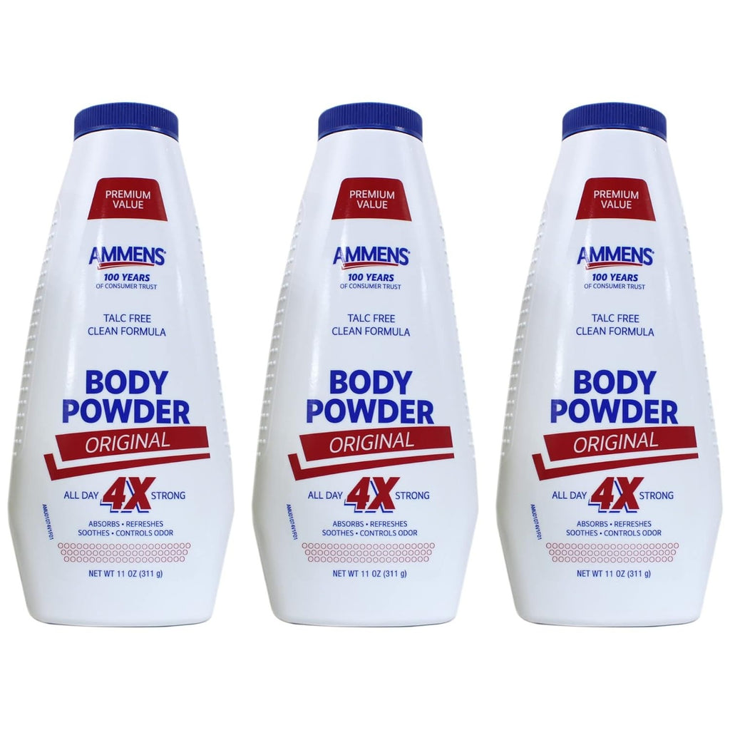 Ammens Original Body Powder - Talc Free Body Powder with Naturally Derived Cornstarch - Free from Dye and Parabens - Soothes Itchy Skin - 11 oz