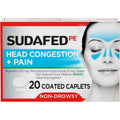 Sudafed PE Non-Drowsy Head Congestion + Pain Caplets, 20 ct