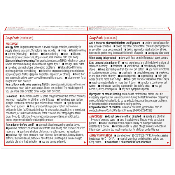 Sudafed PE Non-Drowsy Head Congestion + Pain Caplets, 20 ct