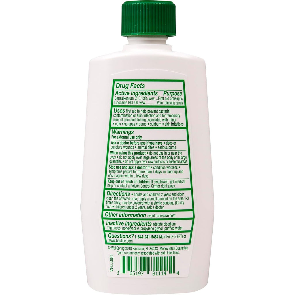 Bactine MAX 4 oz. Pain Relieving Cleansing Liquid