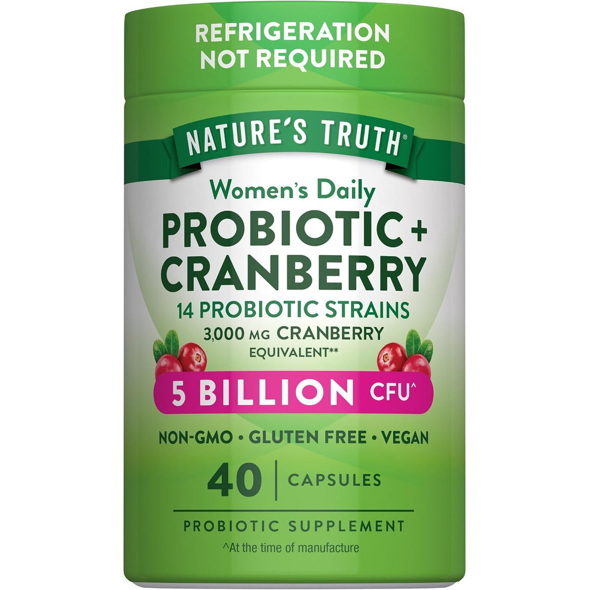 Nature's Truth Probiotics for Women | 5 Billion CFUs Daily