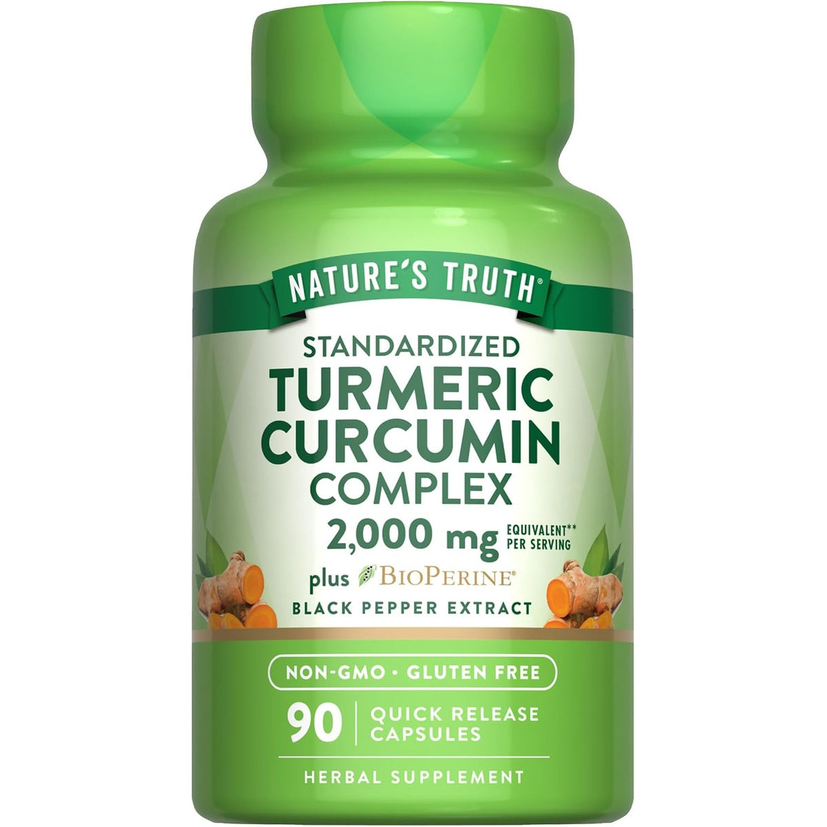 Nature's Truth Turmeric Curcumin Capsules Supplement