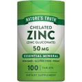 Nature's Truth Chelated Zinc | 50mg | 100 Tablets