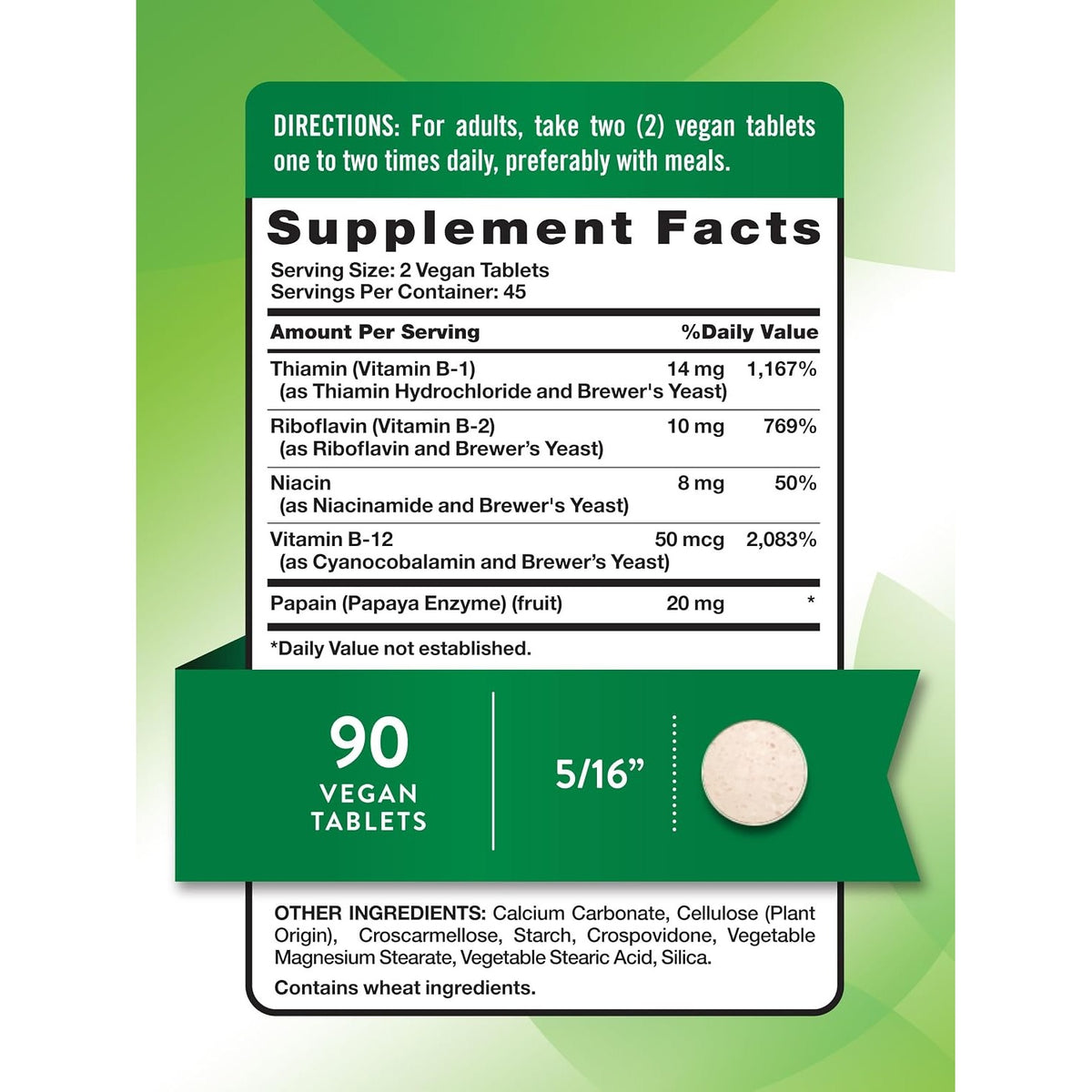 Nature's Truth Vitamin B Complex for Women & Men | Plus B12 | 90 Tablets